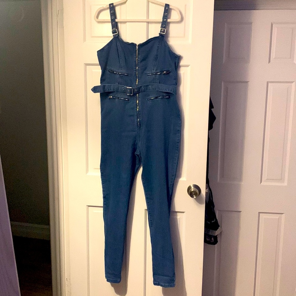 Stretchy pant jean suit